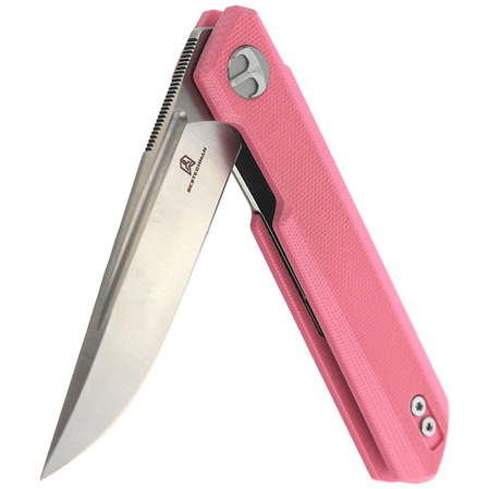 Nóż składany Bestechman Mini Dundee Pink G10, Stonewashed / Satin D2 by Ostap Hel (BMK03B)