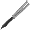 Nóż motylek Martinez Albainox Balisong Gray Steel, Black 3Cr13Mov (02285)