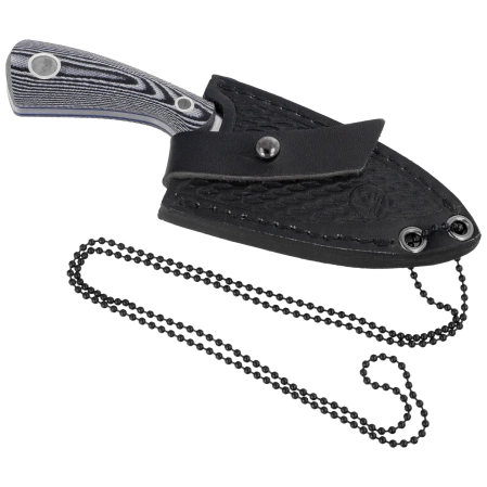 K25 Neck/Boot Knife Black/White G10, Satin 7Cr17Mov (32561)