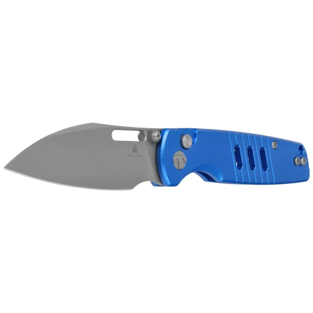 Nóż składany Bestechman Vector Blue Aluminium, Bead Blasting D2 (BMK15D)