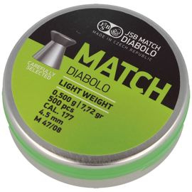 JSB Match Light Weight Pellets 4.50 mm, 0.475 g, 500 pcs (000005-500)