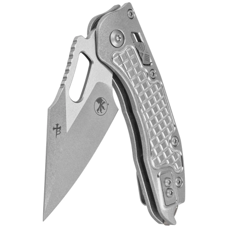 Nóż składany Microtech Marfione Select Stitch Ram-Lok S/E Frag Titanium, Double Vapor Blast HW, Stonewashed M390MK by Borka Blades and Tony Marfione (169RL-10FRMS1)