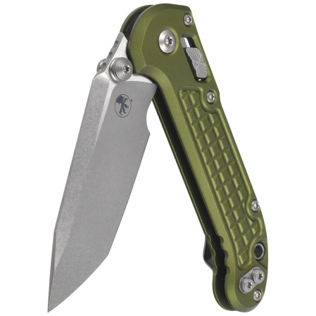 Nóż składany Microtech LUDT Ram-Lok T/E OD Green Frag Aluminium, Stonewashed M390MK by Tony Marfione (1136RL-10FROD)