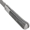 Kizer Trestle D Knife Silver Aluminum / Black Norplex UltreX Micarta, Stonewashed Nitro-V by Azo (V3760A1)
