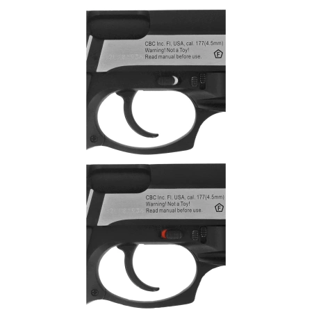 Zestaw wiatrówkowy 45: Pistolet Borner Panther 801 4.5 mm, 1400 BBs, 10 kapsuł CO₂, 100 tarcz