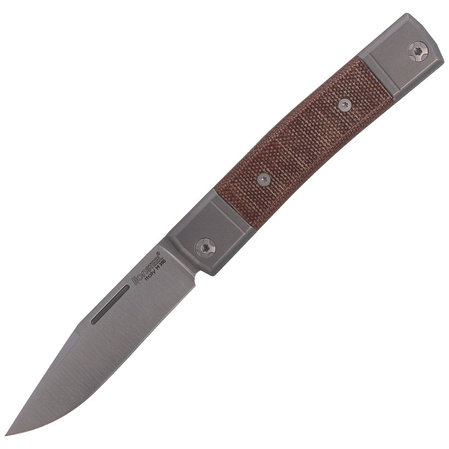 Nóż składany LionSteel bestMAN Natural Micarta, Clip Blade (BM1 CVN)