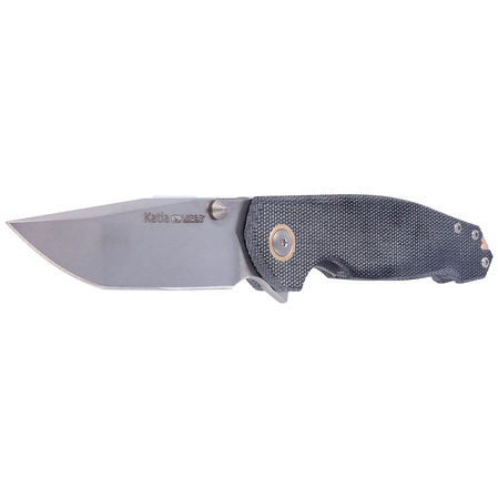 Nóż składany Viper Katla Black Canvas Micarta, Stonewashed M390 by Jesper Voxnæs (V5982CB)