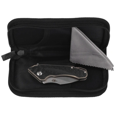 Nóż składany Bestech Goblin Black Titanium / Carbon Fiber, Stonewashed / Satin CPM S35VN (BT1711A)