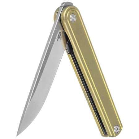 Bestech Ink Knife Bronze Titanium, Satin / Stonewashed MagnaCut by Denis Simonutti (BT2502B)