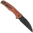 Nóż składany Sencut Watauga Cuibourtia Wood, Black Stonewashed D2 (S21011-4)