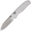 Kizer Drop Bear Zero Knife Light Gray Aluminum, Satin M390 by Azo (Ki3619BDA4)