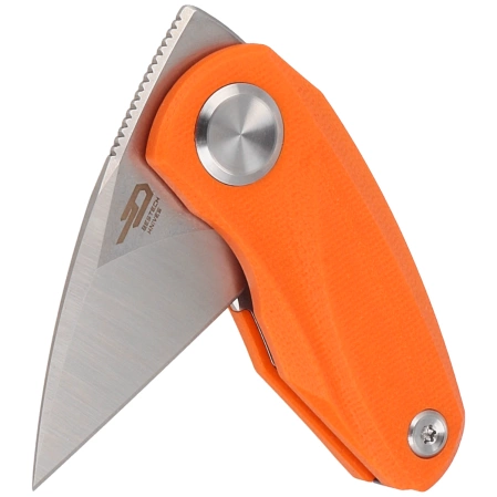 Bestech Knife Tulip Orange G10, Satin / Stonewashed 14C28N by Ostap Hel (BG38C)