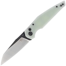 Bestech Snakebird Knife Transparent G10, Satin / Black PVD 14C28N (BG58D)