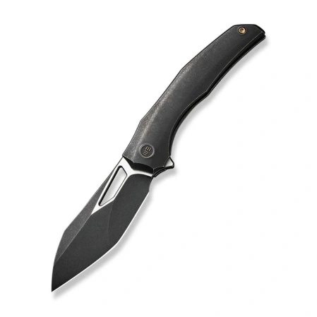 WeKnife Ignio Mystery Box Knife Black Titanium, Black Stonewashed/Satin CPM 20CV by Toni Tietzel (WE22042B-1 MB)