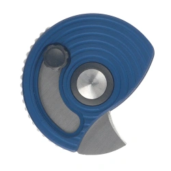 Kizer Snail-Trail Knife Blue Aluminum, Satin AEB-L by Caleb Waldman (V2757A2)