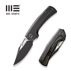 WE Knife Nefaris LE No 071/155 Bronze / Black Titanium, Black Stonewashed / Satin CPM 20CV (WE22040D-3)