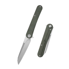 Nóż składany Kubey KB Knives Dandy Flame Titanium, Beadblasted CPM S90V by Maksim Tkachuk (KB247L)