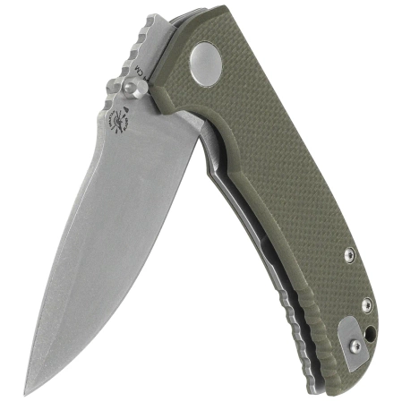 Spartan Blades Astor Green G10, Tumbled CPM 154CM by Les George (SFBL8GR)