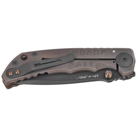 Nóż składany Spartan Blades Harsey Folder ''Spartan Battle'' Titanium, Black PVD MagnaCut