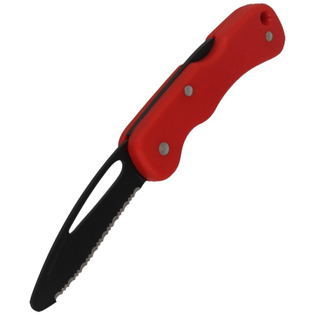 MAC 697 Rescue 2 Knife Red FRN, Black Idroglider W 1.4034