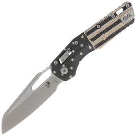 Microtech MSI S/E Knife Black Flag Tri-Grip Polymer, Apocalyptic M390MK by Tony Marfione (210T-10APPMFLAG)