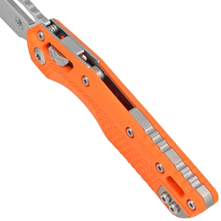 Microtech MSI S/E Knife Orange Tri-Grip Polymer, Stonewashed M390MK by Tony Marfione (210T-10PMOR)