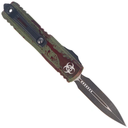 Microtech UTX-85 Gen IV D/E Signature OTF Knife Outbreak Aluminum, Outbreak M390MK by Tony Marfione (12324-1OBDS)