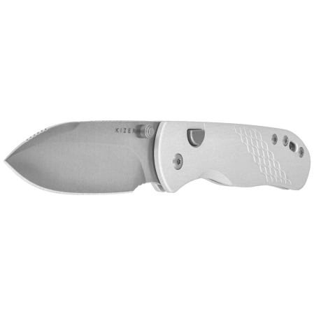 Nóż składany Kizer Drop Bear 292 AirTi Silver Aluminum, Satin M390 by Azo (K3619.292BD4)