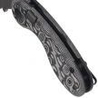 Kizer Microbe Knife Black-Grey Micarta w/ Vortex, Gray Stonewashed 14C28N by Maksim Epifantsev (V2742A5)