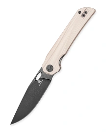 Nóż składany Bestechman Smuga Champagne G10, Black PVD Stonewashed AEB-L by Kombou (BMK22F)