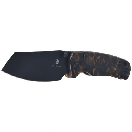 Bestechman Cicada's Wing-TL Knife Brown Resin, Black PVD 10Cr15CoMoV (BMK24-R-4)