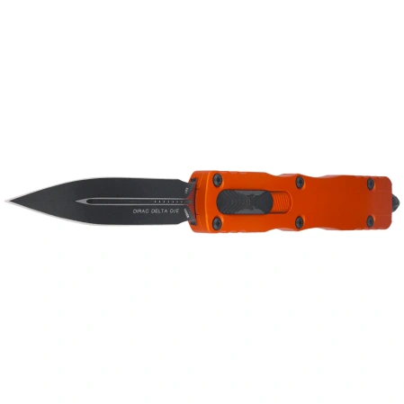 Nóż automatyczny OTF Microtech Dirac Delta D/E Orange Tangerine Aluminium, Black M390MK by Tony Marfione (227-1OT)