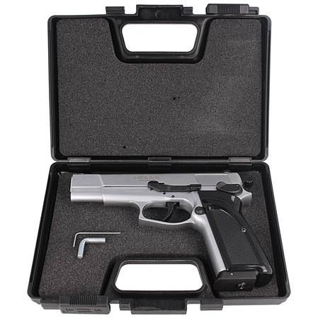 Zestaw wiatrówkowy 04: pistolet Voltran Ekol ES 66 White 4.5 mm, 1500 BBs, 10 kapsuł CO₂, 100 tarcz