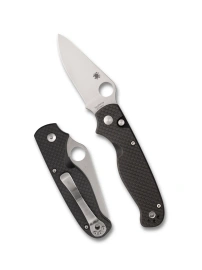 Spyderco ButtonUp Knife Carbon Fiber, Black 8Cr13MoV by Eric Glesser (C275CFPBK)