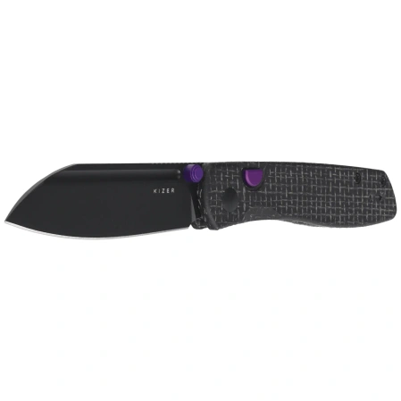 Nóż składany Kizer Renissance Black Micarta, Black PVD N690 by Caleb Waldman (V3698A1)