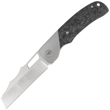 Nóż składany Bestech Syn Grey Titanium / Marble Carbon Fiber, Hand Rubbed Satin Elmax by Evolved EDC (BT2306A)