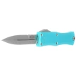 Microtech Hera II Mini Bayonet OTF Knife Turquoise Aluminum, Stonewashed M390MK by Tony and Sean Marfione (1701M-10TQ)