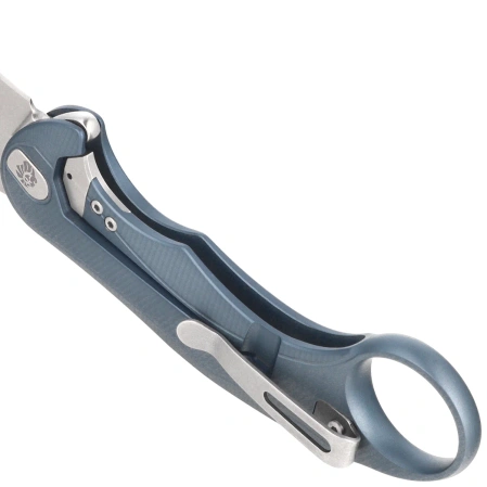 LionSteel L.E.One Mid Karambit Knife Ice Blue Aluminium, Stonewashed M390 by Emerson Design (LE2 A IS)
