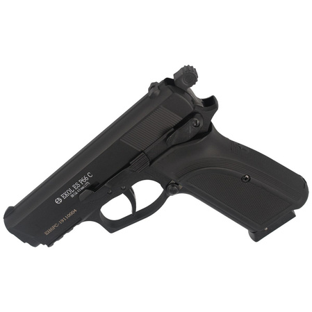 Zestaw wiatrówkowy 16: pistolet Voltran Ekol ES P66C Black 4.5 mm, 1500 BBs, 10 kapsuł CO₂, 100 tarcz