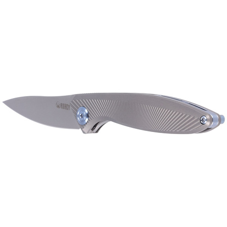 Kubey Pike KB2103A Knife, Gray Titanium, Sandblasted CPM 20CV by Parsons Bladeworks