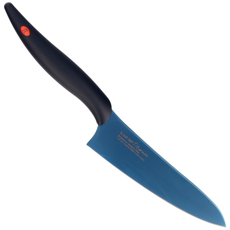 Kasumi Blue Titanium Small Chef kuty japoński nóż szefa kuchni 130mm (22013/B)