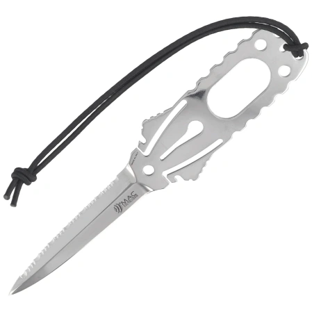 MAC Coltellerie Gunster Diving Knife Skeletonized MA5, Satin MA5 by Moris Baroni (GNR11)