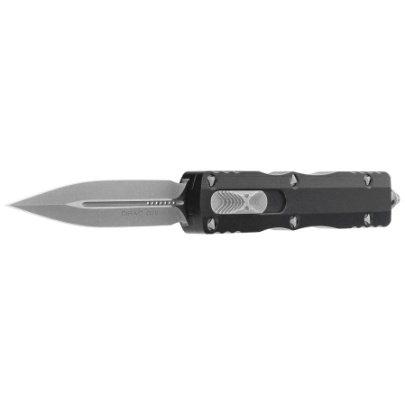 Nóż automatyczny OTF Microtech Dirac D/E Black Aluminium, Satin M390 by Tony Marfione (225-4)