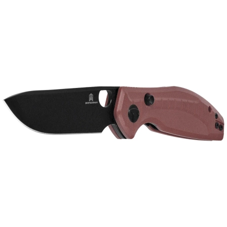 Nóż składany Bestechman Angry Owl Brown G10, Black PVD D2 by Keanu Alfaro (BMK12D-2)