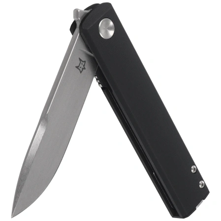 Fox Chnops Tactical Knife Black G10, Stonewashed Hybrid Cryo by Raven Knives Design (FX-545 G10BSW)