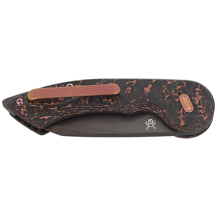 Nóż składany FOX Radius Carbon Fiber/Copper, Black PVD M390 by Denis Simonutti (FX-550 CFB)