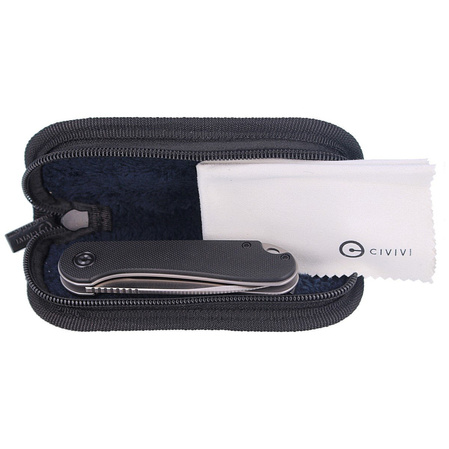 Nóż składany Civivi Elementum Flipper Black G10, Satin D2 (C907A)