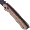 Nóż składany Kizer Madrac Brown Norplex UltreX Micarta, Black PVD 14C28N by Matteo Pignatelli (V3693BSA1)