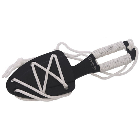 Nóż na szyję Martinez Albainox Skull Neck Knife White Cord, Black 3Cr13Mov (32450)