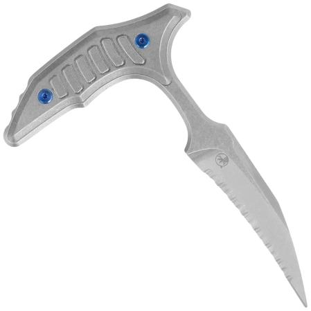 Nóż Microtech Bee Marfione Select Gray Titanium, Blue Titanium HW, Stonewashed F/S 440C by Bastinelli (218-12MS3)